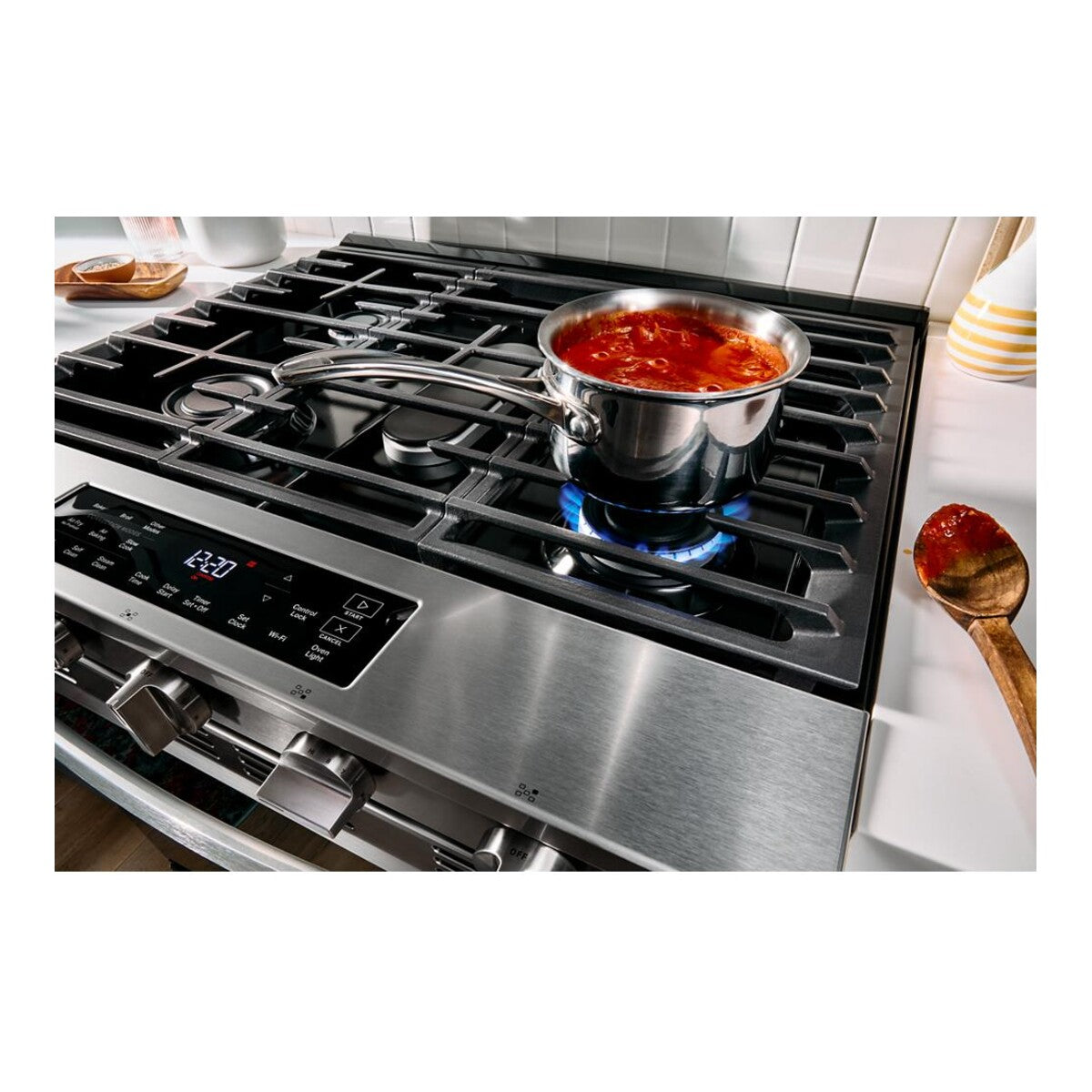 30-inch Gas Smart Range with Air Cooking Technology