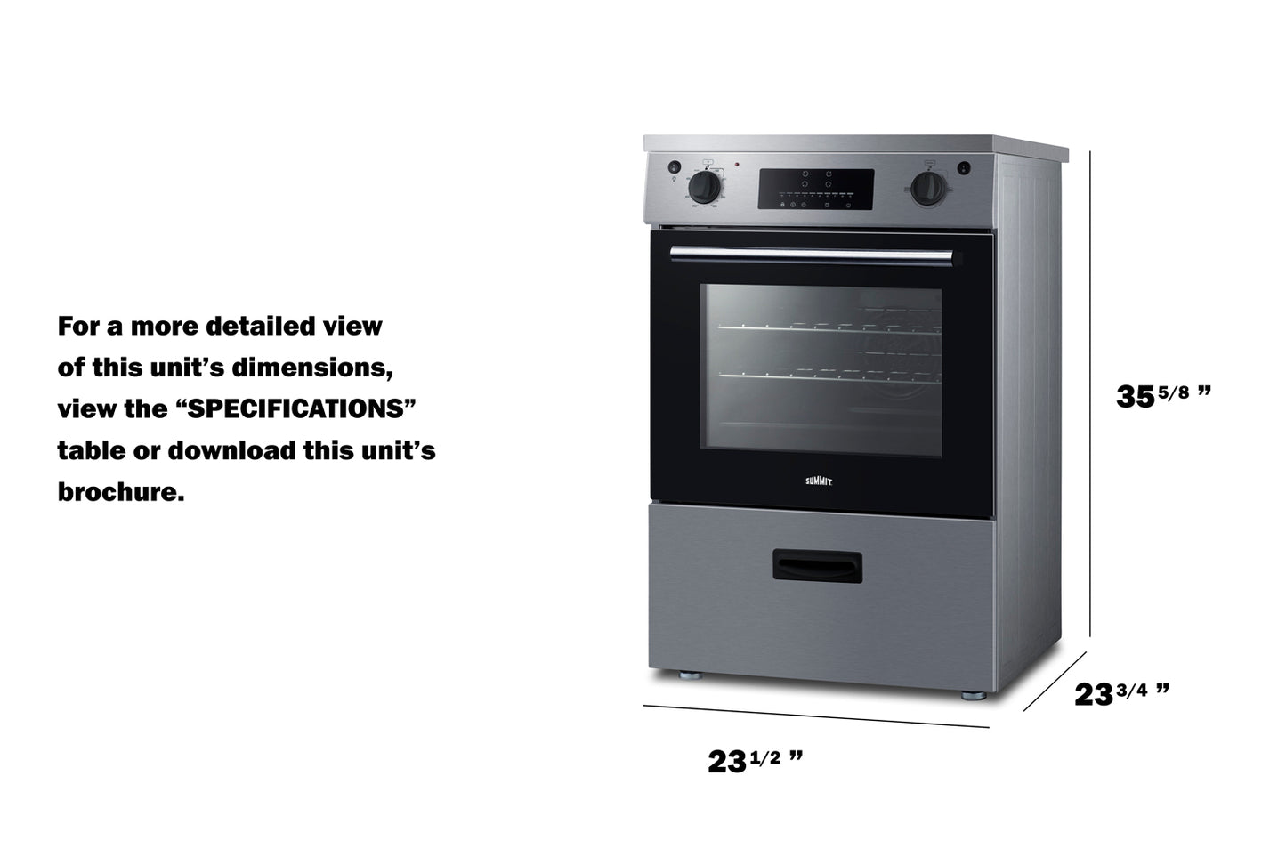 24" Wide Induction Range