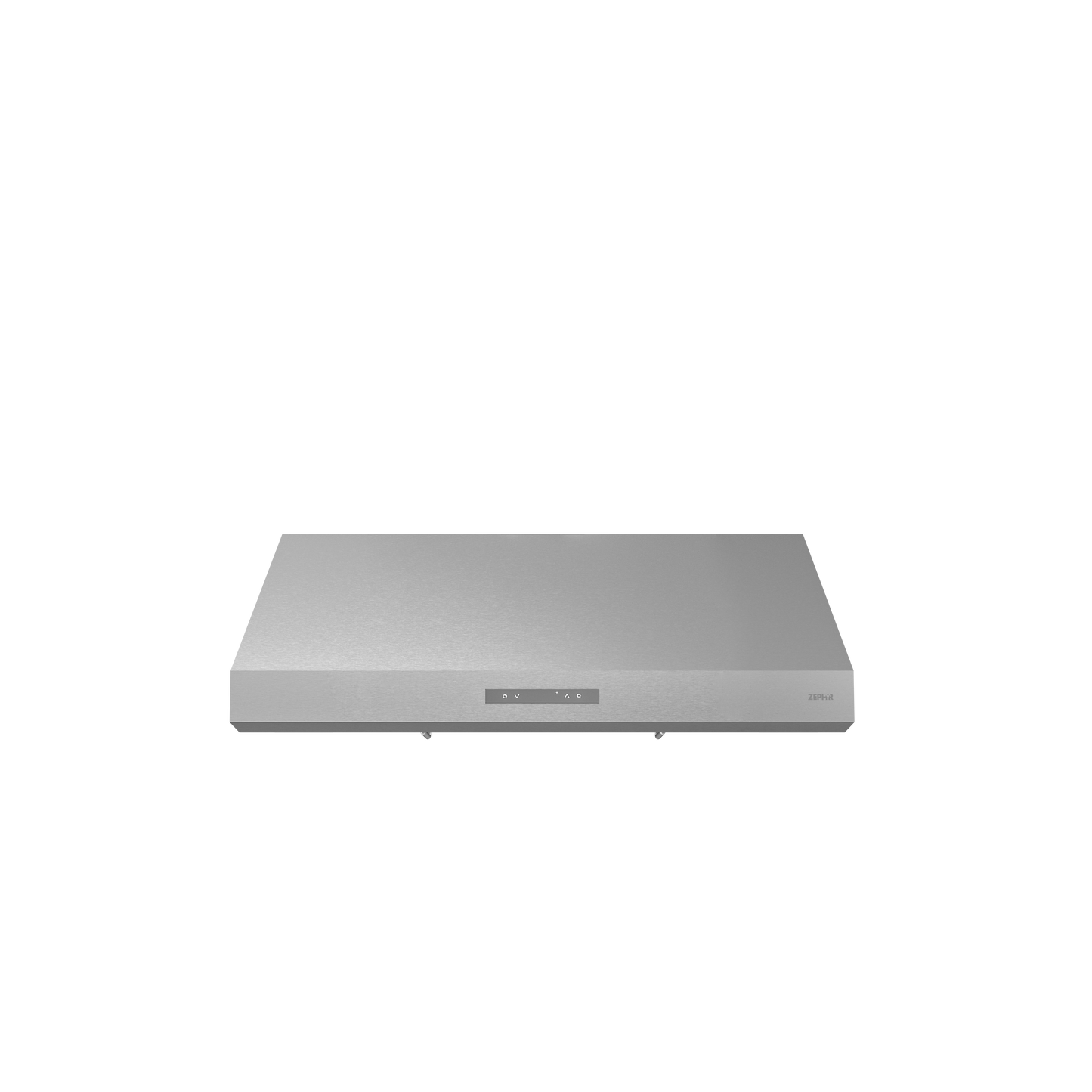 stainless steel under cabinet range hood with touch controls in kitchen and appliances collection