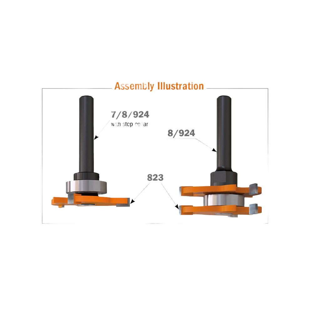 CMT Orange Tools 1-7/8” x 5/32” Slot Cutter, 8mm Bore