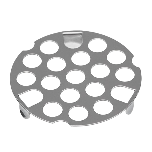 Chrome-plated snap-in sink strainer with circular holes for plumbing repair and sink maintenance under $50 collections