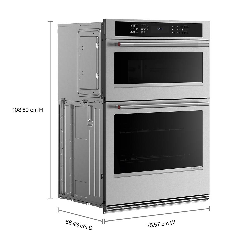 30-inch Electric Combo Wall Oven with No Preheat Air Fry Mode - PrintShield™ Finish