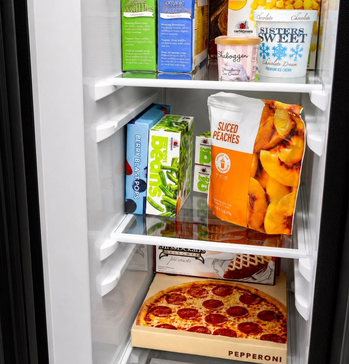 GE® ENERGY STAR® 23.6 Cu. Ft. Counter-Depth Side-By-Side Refrigerator with Extra Tall Dispenser and In-Door Icemaker