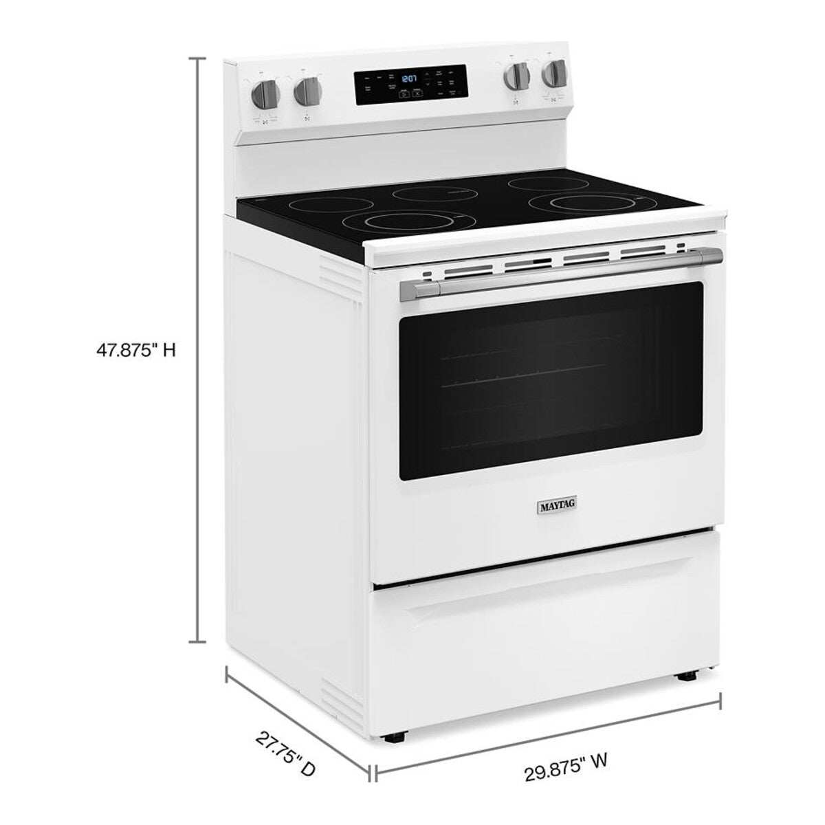 30-Inch Wide Electric Range With Steam Clean - 5.3 cu. ft.