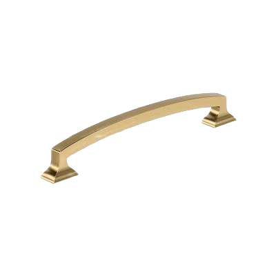 Champagne bronze cabinet pull with sleek Incisive design for hardware and furniture accessories collections