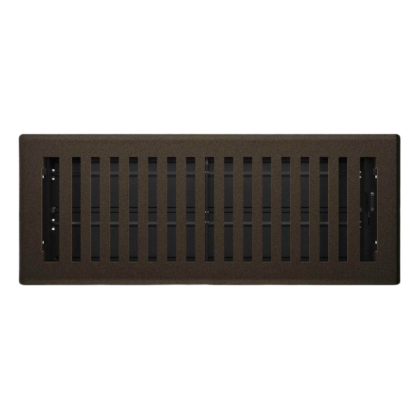 Bronze finish steel floor register with adjustable vents for home improvement and plumbing under $50 collection