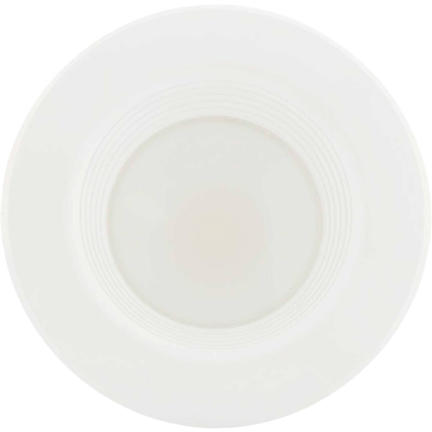 White 7 watt LED retrofit downlight with color select feature for lighting and home improvement projects
