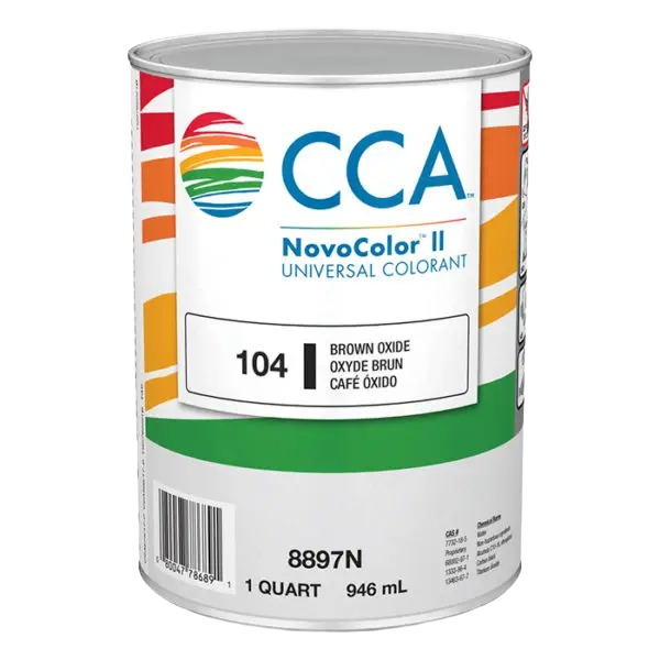 Quart can of brown oxide universal colorant for paint and supplies in home improvement collections