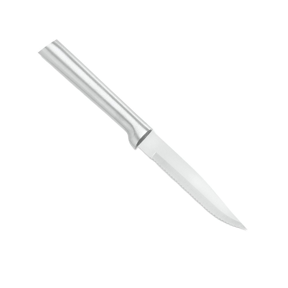 Serrated steak knife with solid aluminum handle in kitchen utensils and cooking tools collection under $50