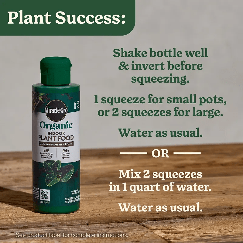 Miracle-Gro 8 Oz. Organic Indoor Plant Food