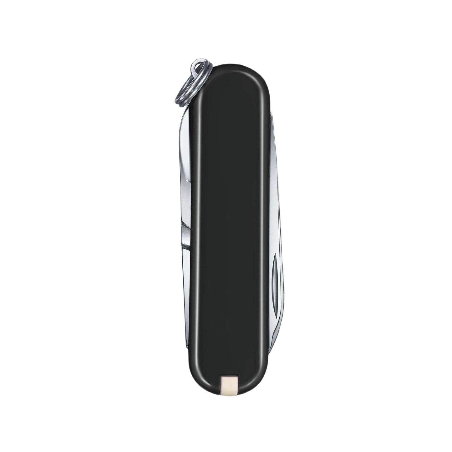 Slim dark illusion Swiss Army pocket knife with keyring, part of cutting and woodworking hand tools under $50 collections