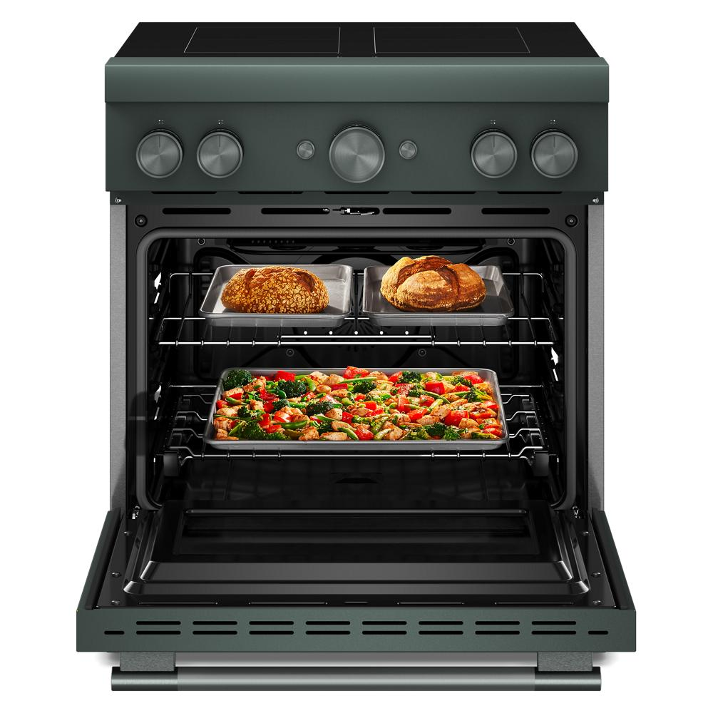 30-Inch 4-Element Induction Freestanding Commercial-Style Range with Air Fry