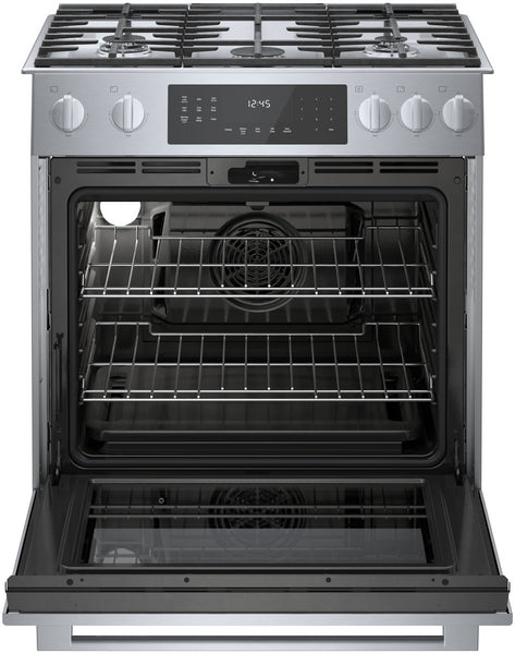 Benchmark™, Gas Slide-in Range, 30'', Stainless Steel