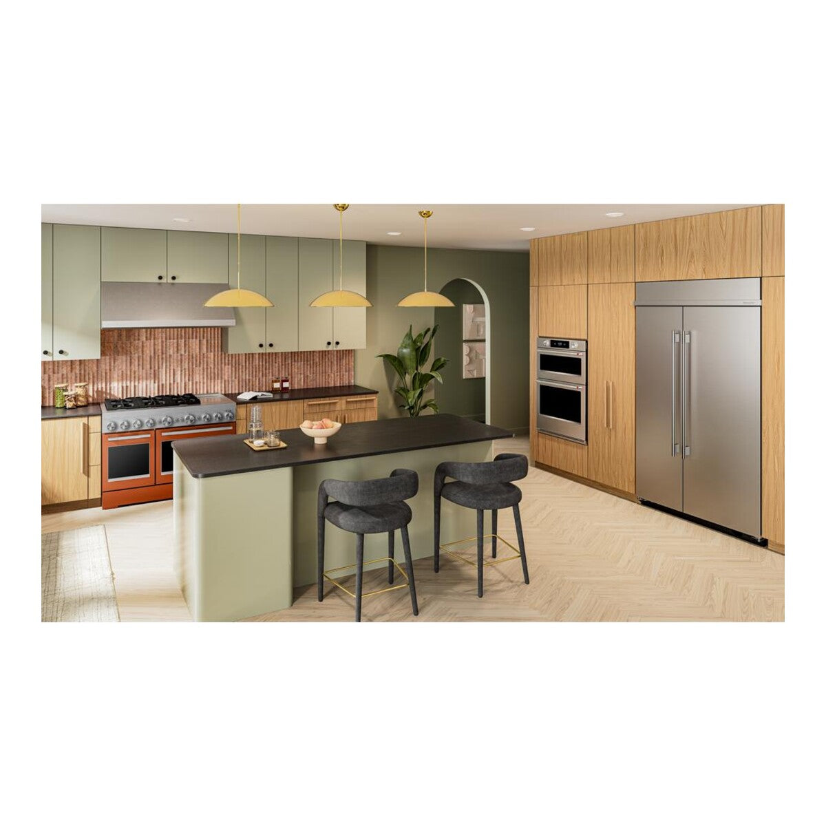 48-Inch 6 Burner Commercial-Style Dual Fuel Range with Griddle