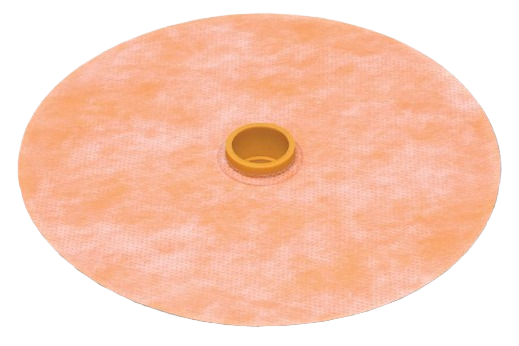 Orange waterproof pipe seal with 1/2 inch opening for tile flooring and home improvement applications under $50