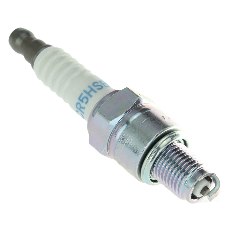 Spark plug with metal threaded base and white ceramic insulator for Honda engines in Parts & Lubricants under $50 collections