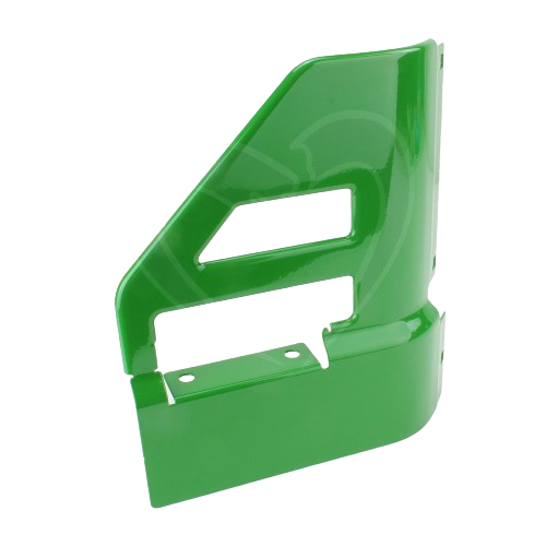 Green left side guard designed for John Deere equipment in parts and accessories collection under $100 category
