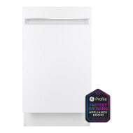 GE Profile™ ENERGY STAR® 18" ADA Compliant Stainless Steel Interior Dishwasher with Sanitize Cycle