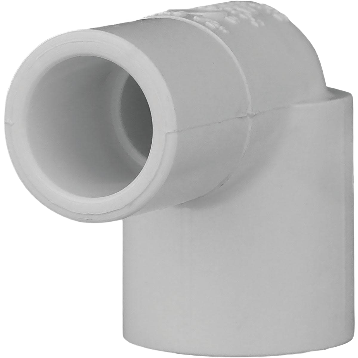PVC 90-degree street elbow fitting with slip and spigot ends for plumbing in pipes and fittings collection under $50