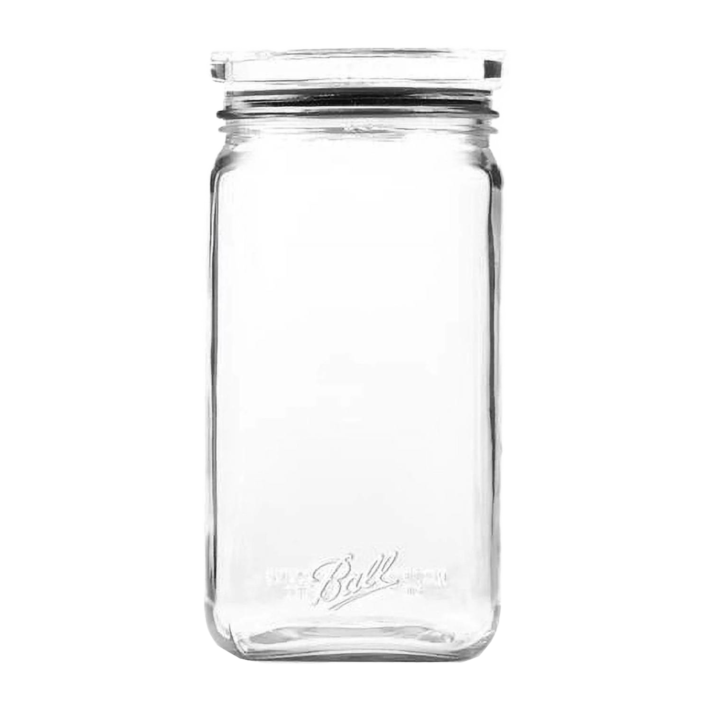 Clear stackable glass jar with airtight silicone gasket for kitchen storage and pantry organization under $50 collection