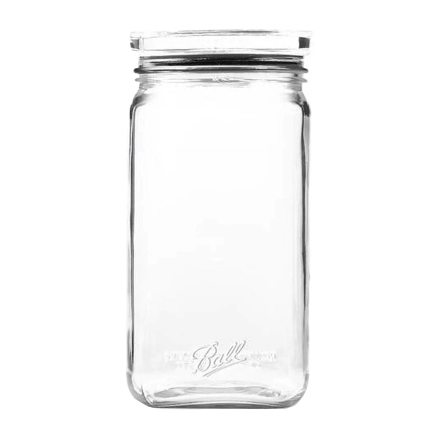 Clear stackable glass jar with airtight silicone gasket for kitchen storage and pantry organization under $50 collection