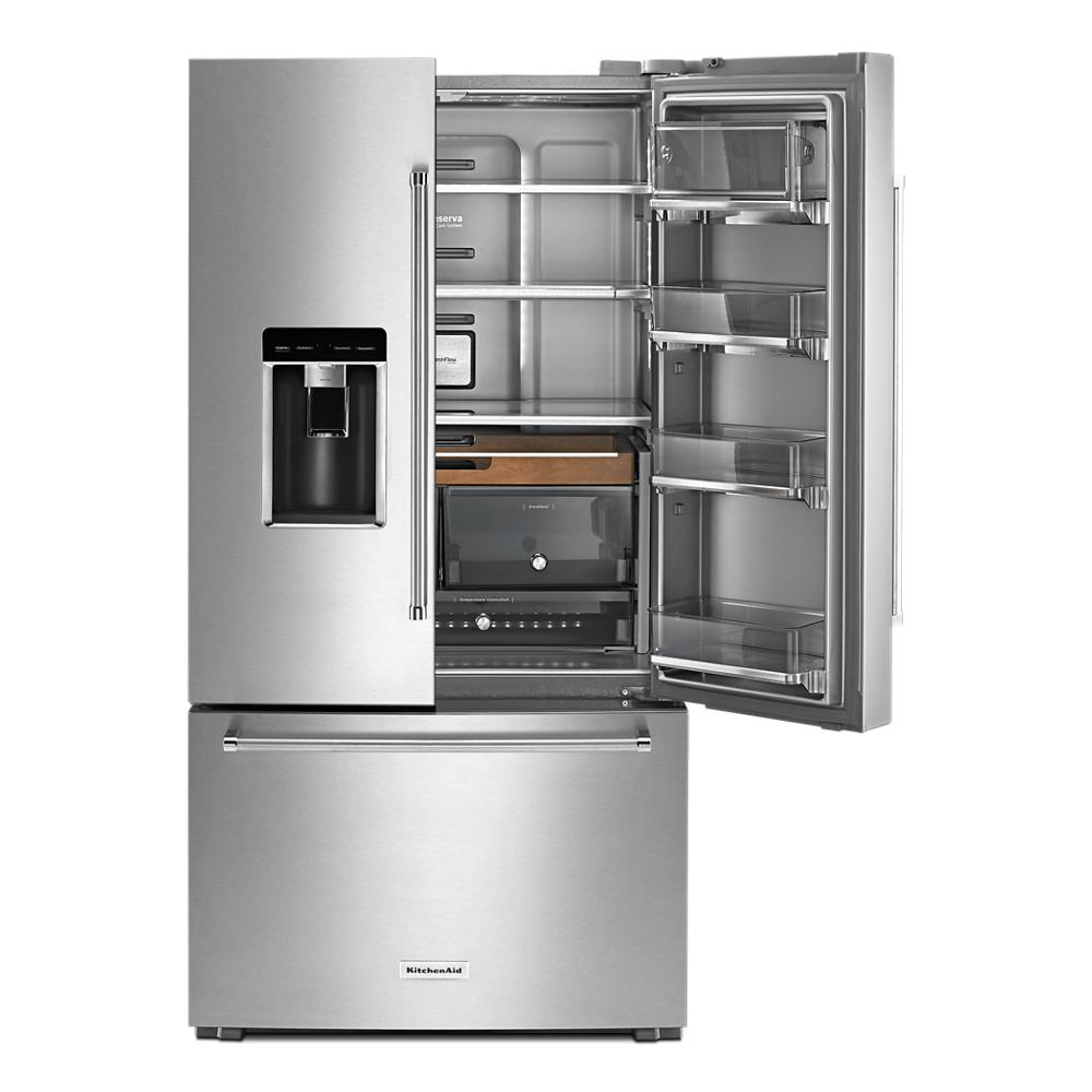 23.8 cu. ft. 36" Counter-Depth French Door Platinum Interior Refrigerator with PrintShield™ Finish