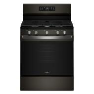 30-inch dark stainless steel gas range with Air Cooking Technology and steam clean from kitchen appliances collection