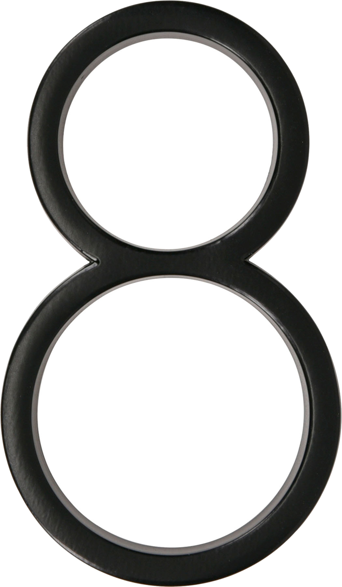 Hillman 5" Floating Mount House Number 8 Black, 3-Pack