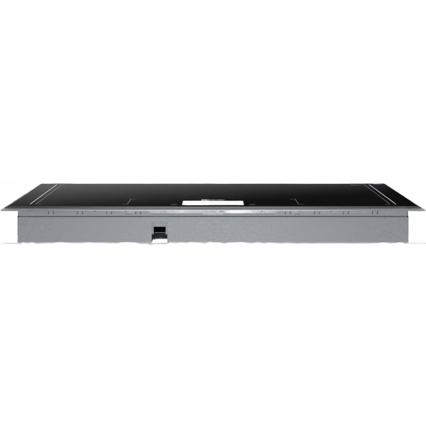 36-inch dark gray surface mount induction cooktop with frame and digital controls from Thermador Appliances collection