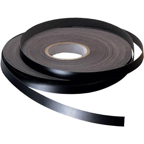 Roll of black edge banding tape for furniture edging and home improvement projects with smooth finish