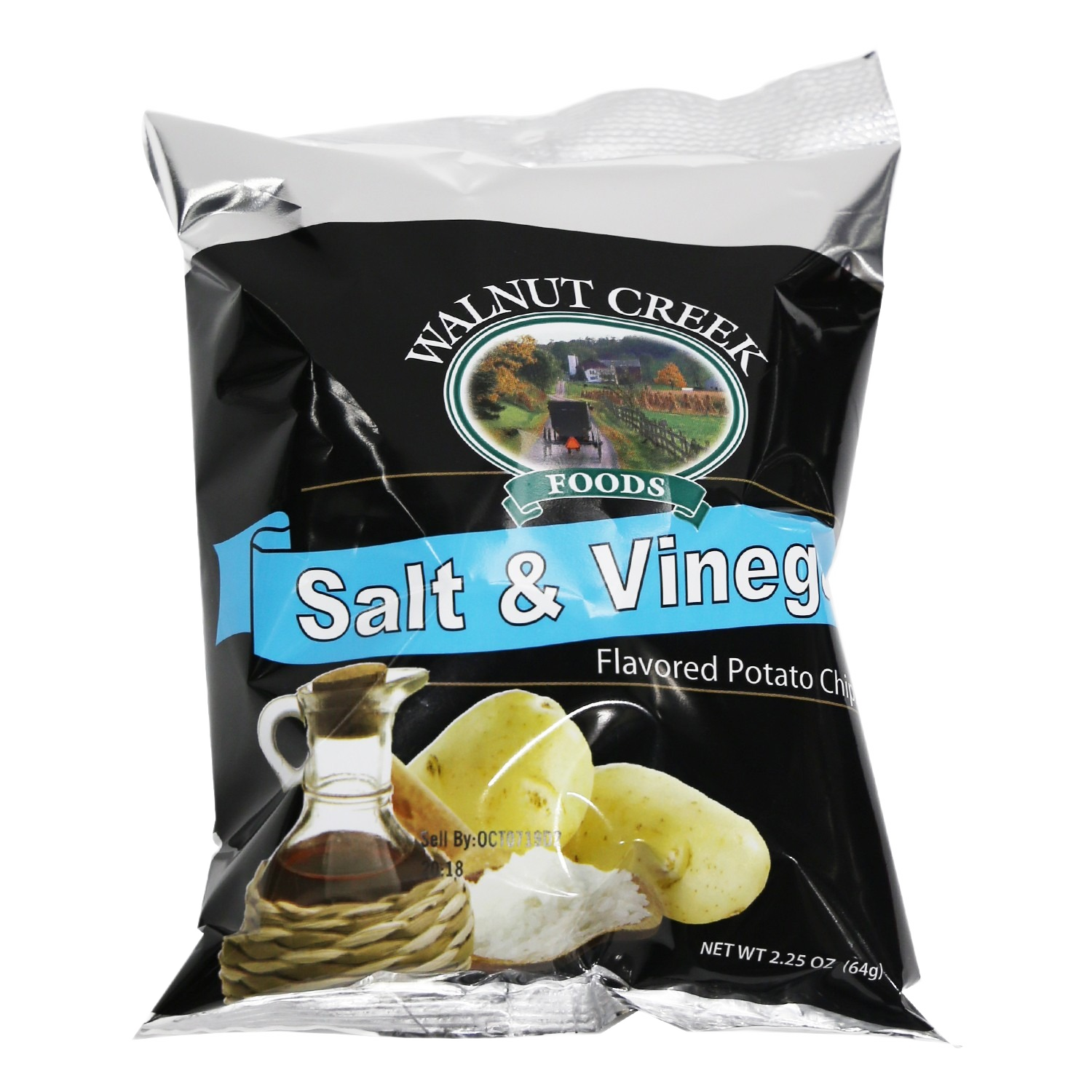 Bag of Walnut Creek salt and vinegar flavored potato chips from Chips & Snacks collection under $50