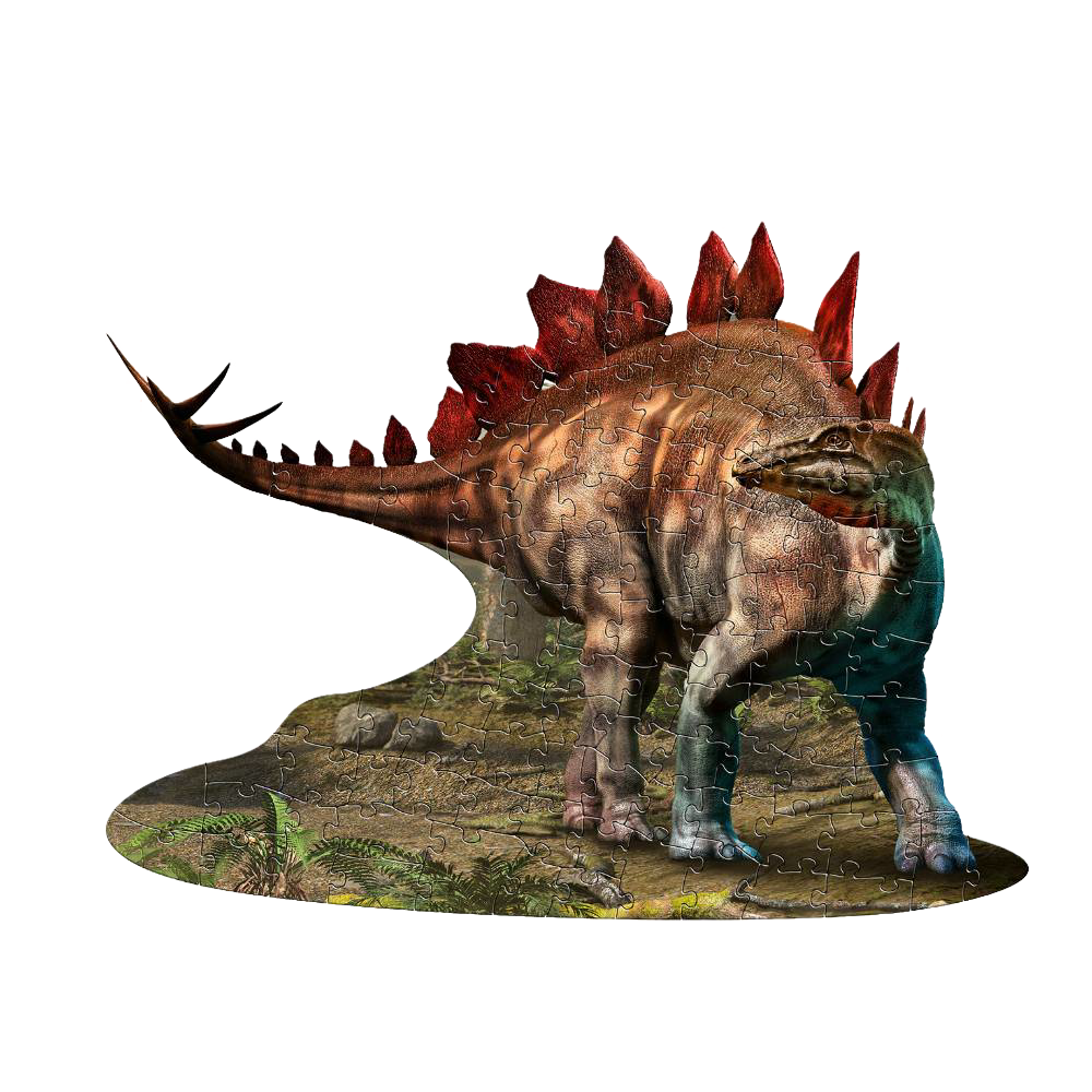 Stegosaurus-shaped 100-piece puzzle designed for the Toys & Games and Puzzles collections under $50 and $100