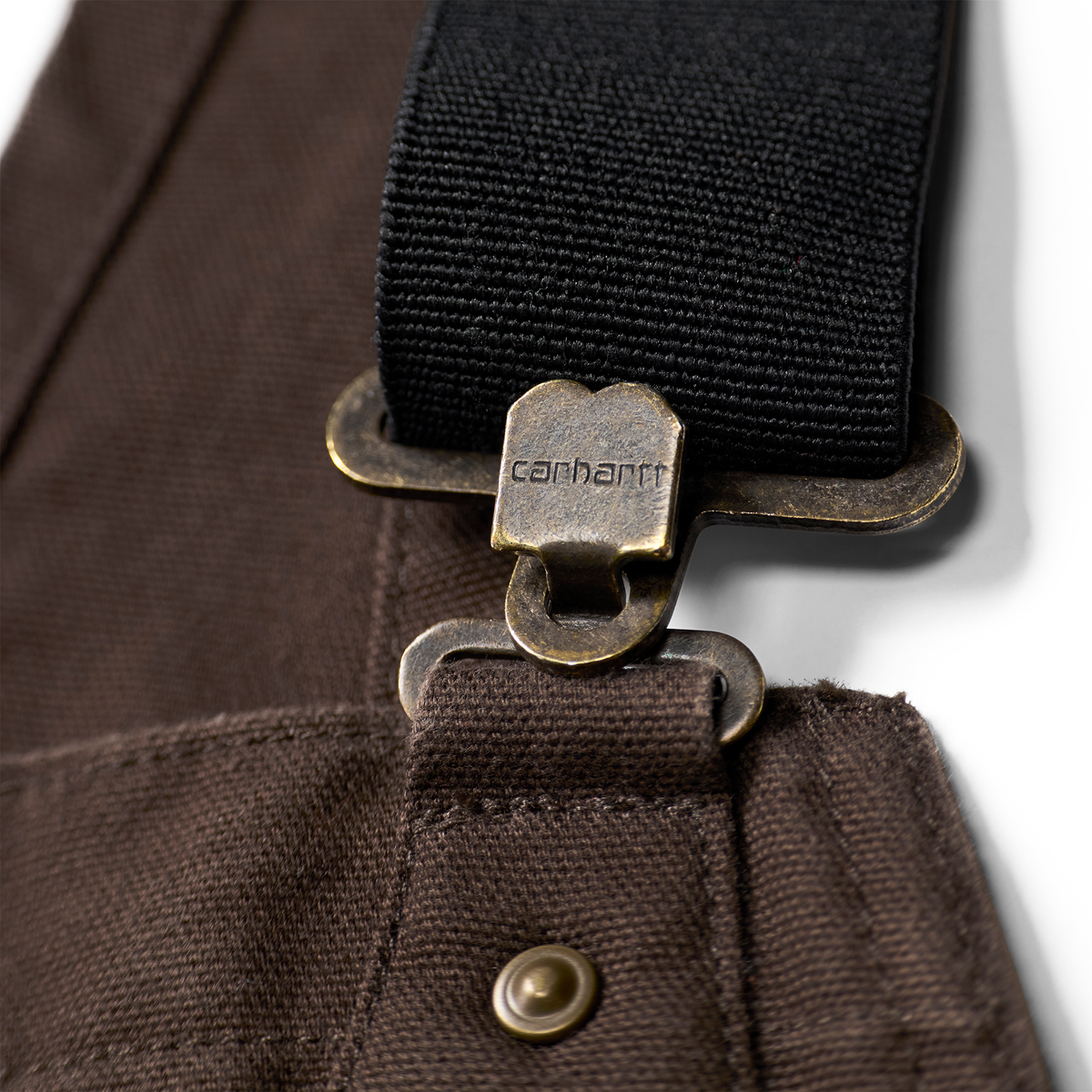 Carhartt Washed Duck Insulated Bib Overall - Dark Brown, 3XL