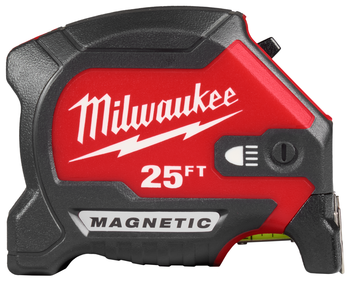 Milwaukee 25' Magnetic Tape Measure w/ Rechargeable 100L Light
