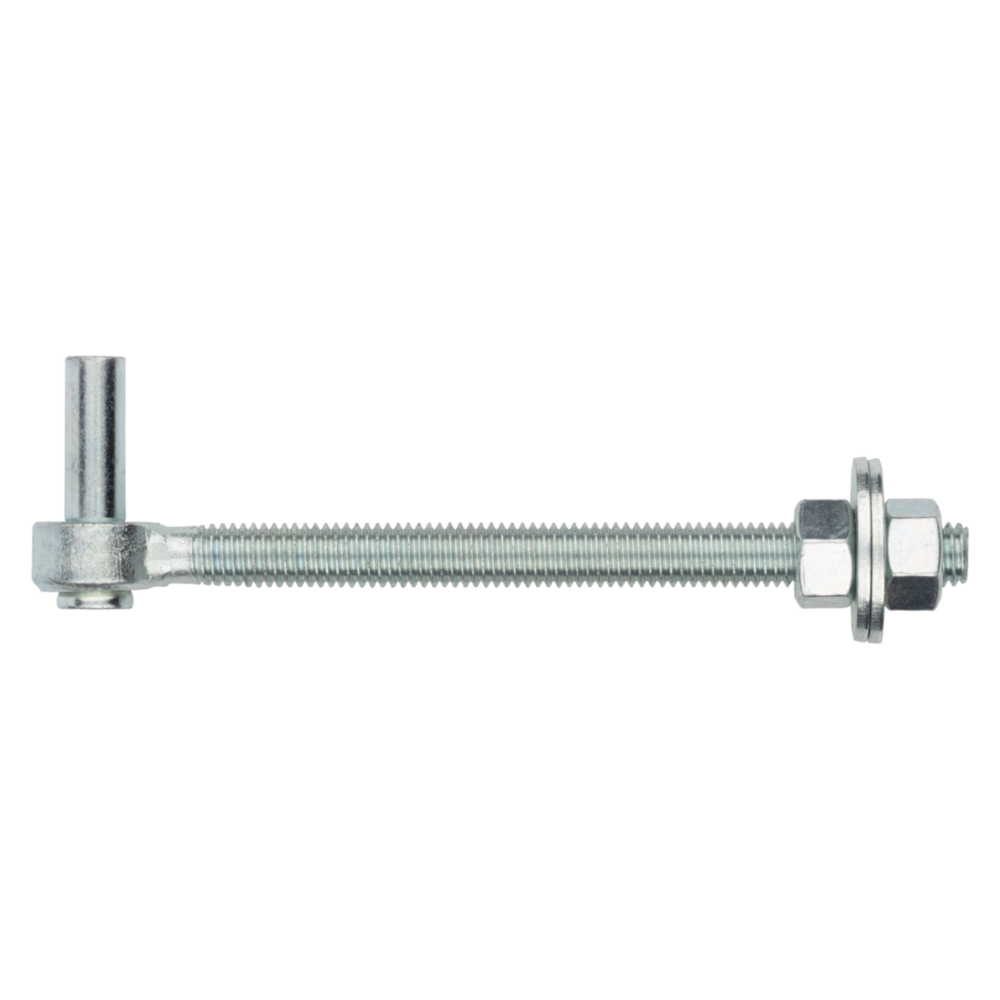 Zinc-plated adjustable bolt hook with nuts and washer for gate sag correction in door and gate accessories under $50