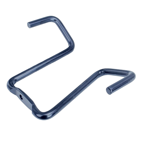 Black metal drive belt guide for John Deere machinery, designed for automotive tools and parts under $50.
