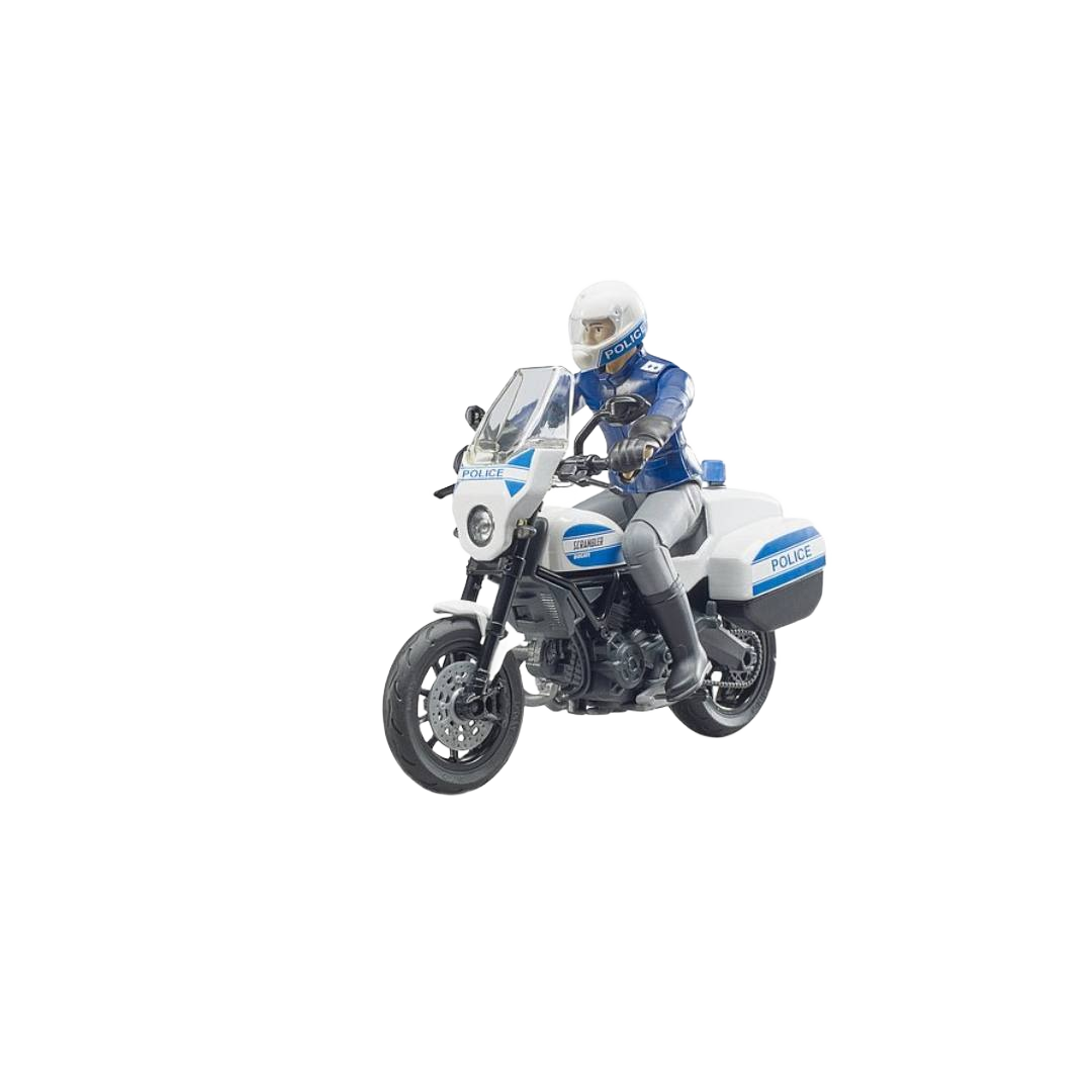 スポーツトイ・アクショントイ Mowl surveillance Ti Bruder 62731 Ducati Police Motorbike Toy with Policeman