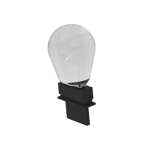 Clear automotive replacement bulb with black base compatible with John Deere parts and lubricants under $50