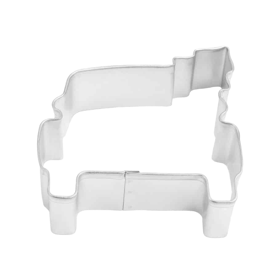 3.25 inch tinplated steel cookie cutter shaped like a truck with tree for bakeware and kitchen gadgets under $50