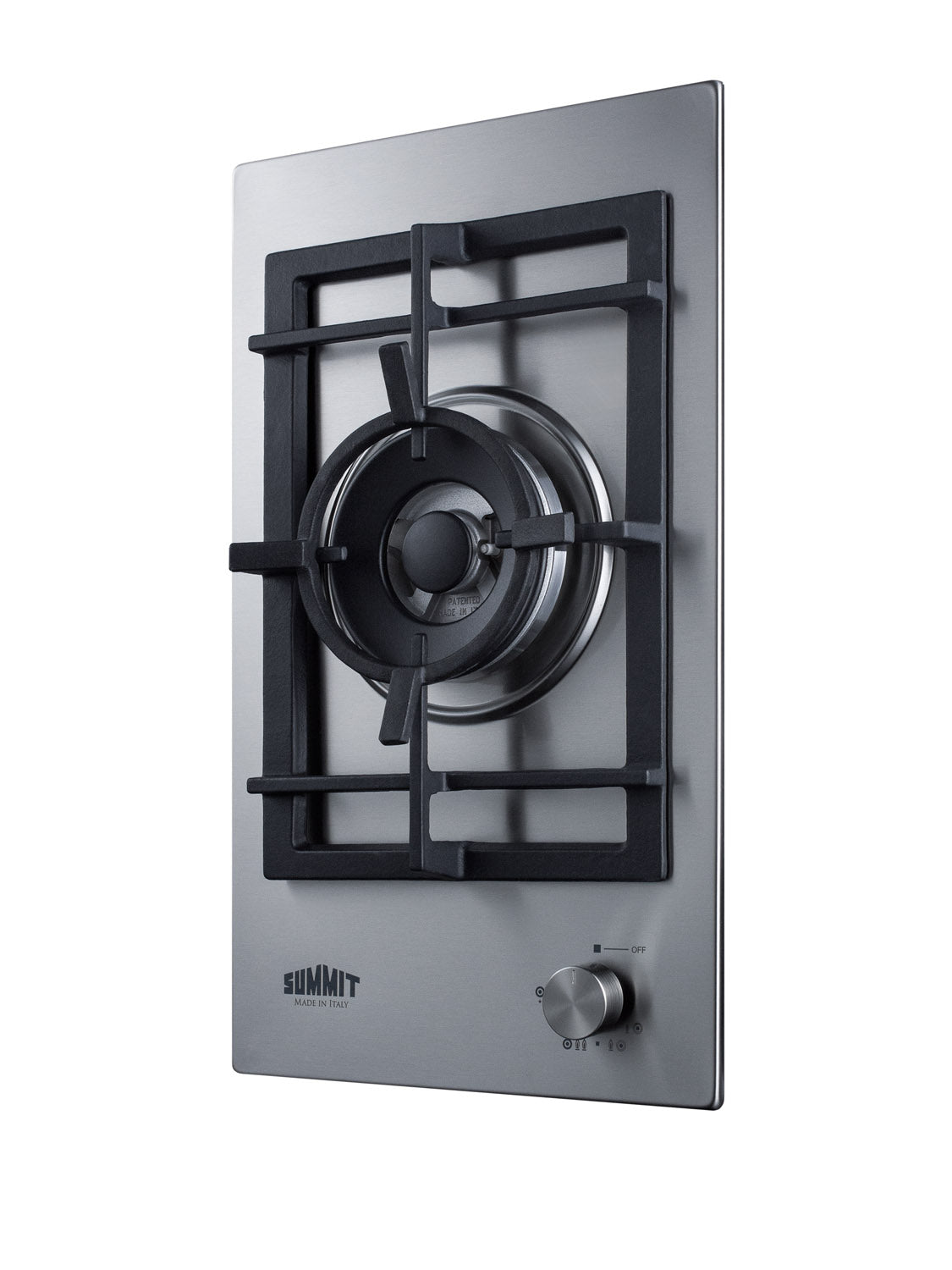 12" Wide 1-Burner Gas Cooktop In Stainless Steel