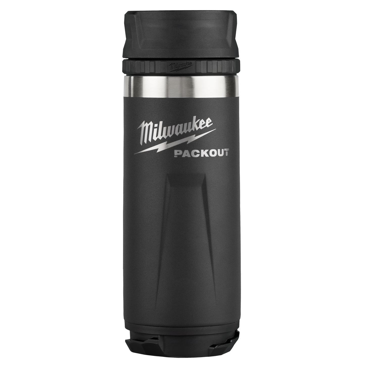 Milwaukee PACKOUT™ 18oz Black Insulated Bottle with Sip Lid
