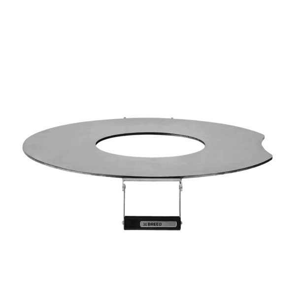 Round flat carbon steel searplate griddle with handle for outdoor living and patio fire pit accessories collections