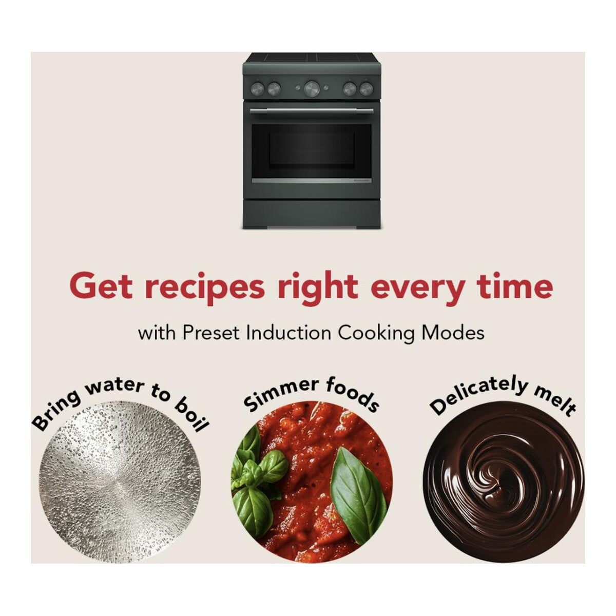 30-Inch 4-Element Induction Freestanding Commercial-Style Range with Air Fry
