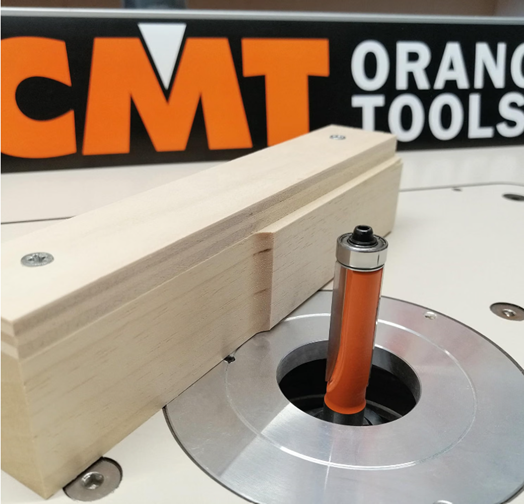 CMT Orange Tools 1/2" x 1-1/2" x 3-11/16" Flush Trim Bit, 1/2" Shank, Rh