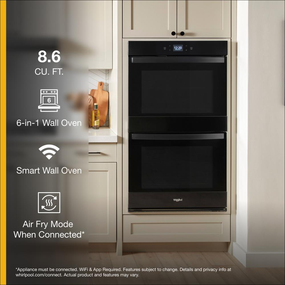 8.6 Total Cu. Ft. Double Wall Oven with Air Fry When Connected