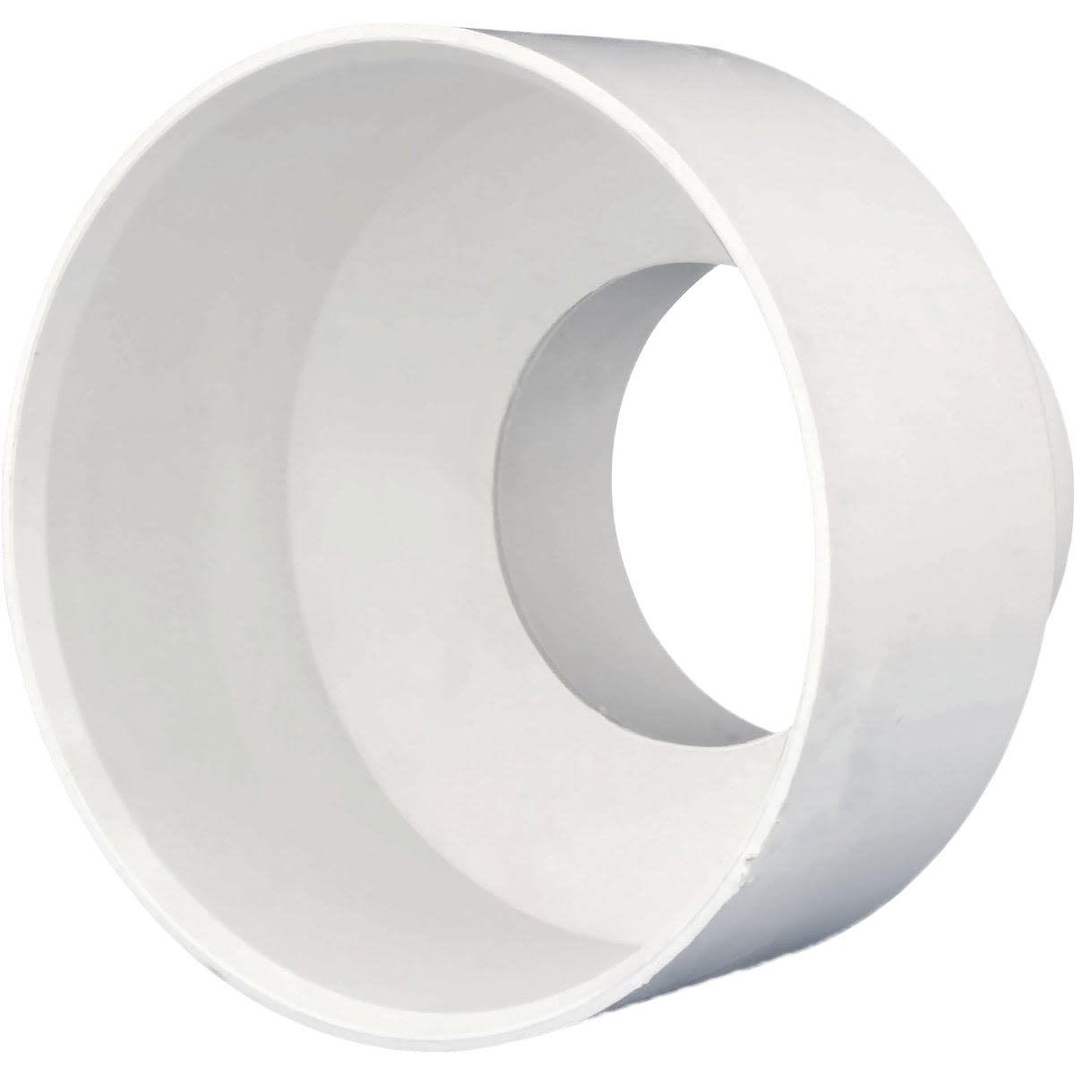 White durable reducing coupling fitting designed for secure pipe connections in plumbing and home improvement projects