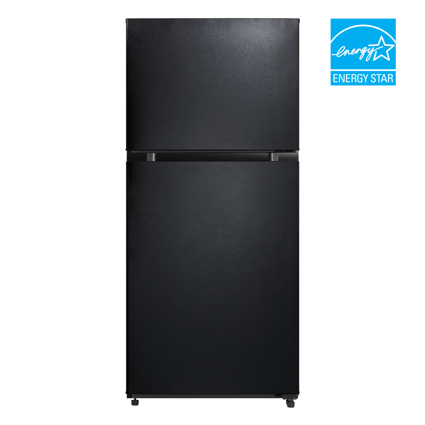 Black top freezer refrigerator with sleek design and ENERGY STAR certification in refrigerators and appliances collection