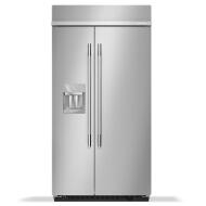 25.1 Cu. Ft. 42-Inch Built-In Side-by-Side Refrigerator with Exterior Water and Ice Dispenser with Measured Fill in PrintShield® Finish