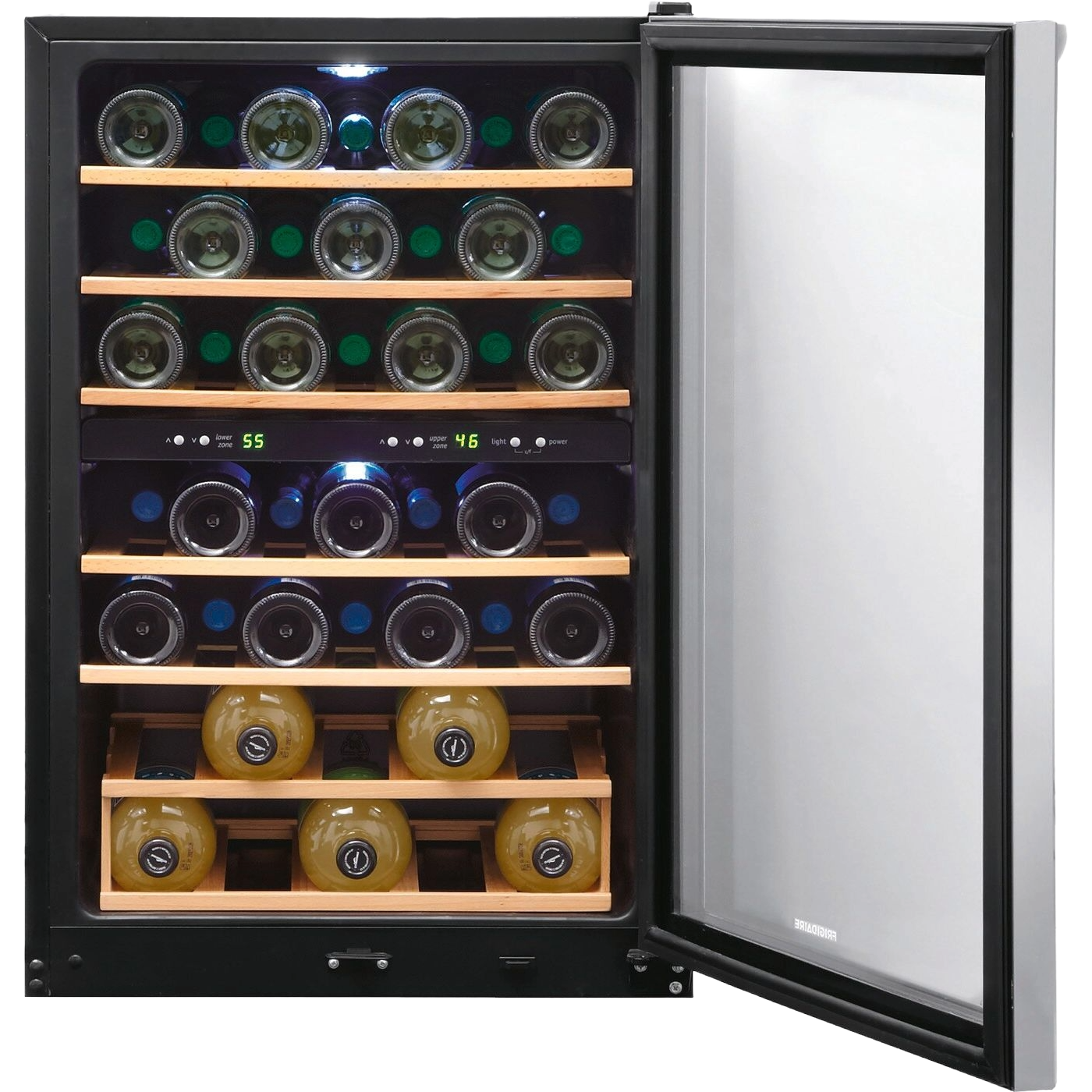45 Bottle Two-Zone Wine Cooler
