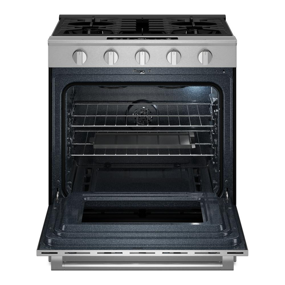 30-Inch Wide Slide-In Gas Range with Grill Mode and No Preheat Air Fry - 5.0 Cu. Ft.